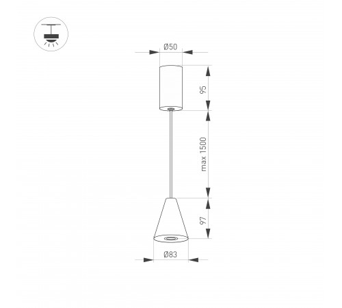 Подвесной светильник Arlight 032773 ELEMENTA