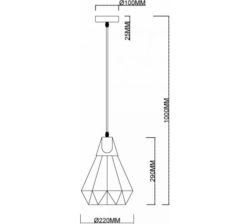 Подвесной светильник MyFar MR1405-1P Brigitte