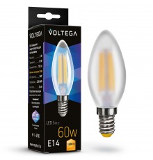 Лампа светодиодная Voltega 7207 Candel matt 6W