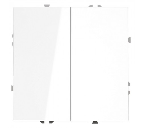 Выключатель двухклавишный без рамки Voltum VLS020601 S70