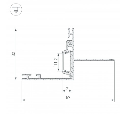 Профиль Arlight 021721 PAK-EDGE-2000