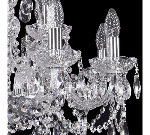 Подвесная люстра Bohemia Ivele Crystal 1411/8+4/195/Ni 1411
