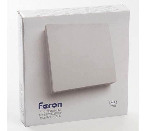 Выключатель беспроводной одноклавишный Feron Saffit 41128 TM81