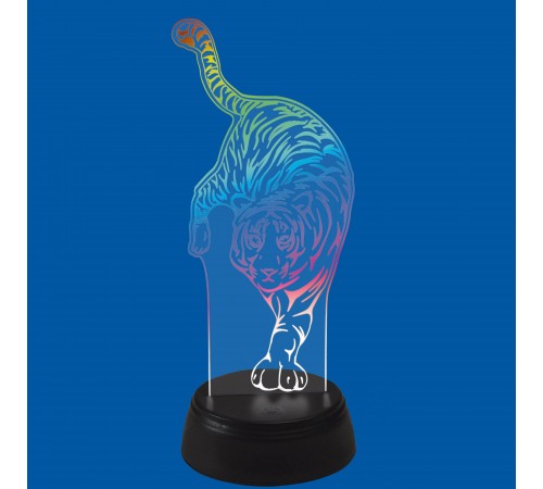 Зверь декоративный ULI-M506 RGB/3AA TIGER/BLACK UL-00008401