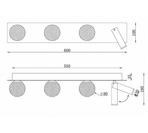 Бра iLedex W4774-60 SBK Telescope