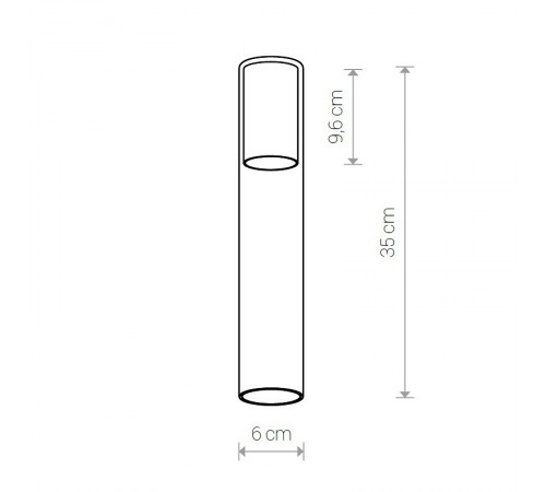 Плафон Nowodvorski 8537 Cameleon Cylinder L TR/BL