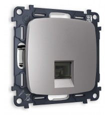 Розетка телефонная RJ-11 со штрокой, без рамки Ambrella Volt MO512030 Quant