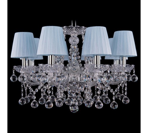 Подвесная люстра Bohemia Ivele Crystal 1413/8/200/Ni/Balls/SH4 1413