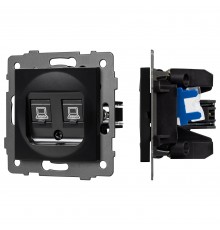 Розетка двойная RJ-12 и Ethernet RJ-45, без рамки Arlight 49853 SCT