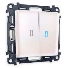 Выключатель проходной двухклавишный с подсветкой Ambrella Volt MA204040 Quant