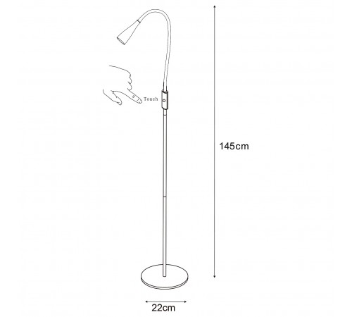 Торшер Lucide 18756/03/30 Zozy