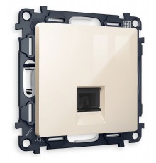 Розетка Ethernet RJ-45 и со шторками, без рамки Ambrella Volt MA312010 Quant