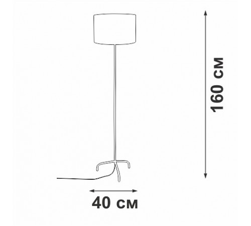 Торшер Vitaluce V2839-1/1P V2839