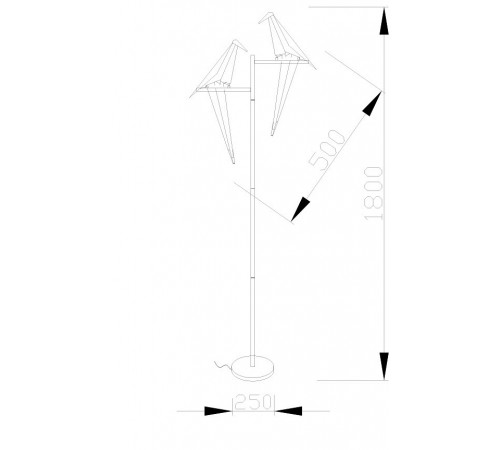 Настольная лампа декоративная Moderli V3075-2TL Birds