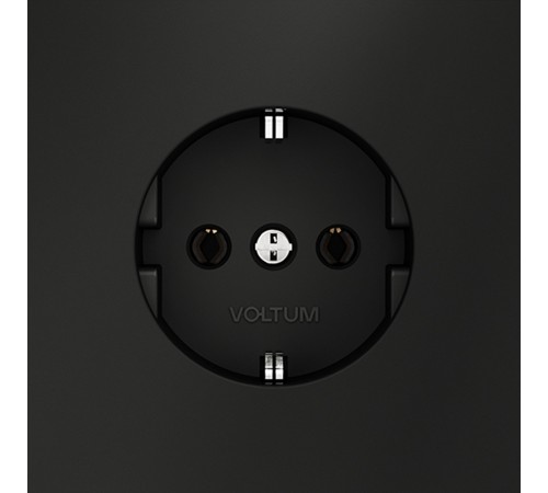 Розетка с заземлением, без рамки Voltum VLS040108 S70