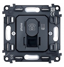 Механизм розетки Ethernet RJ-45 со шторкам Ambrella Volt VM190 Quant