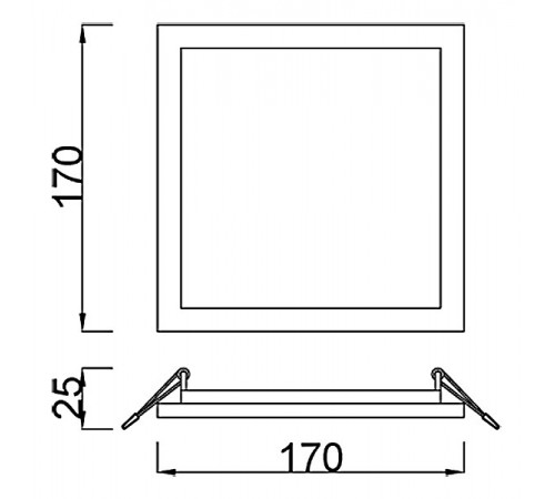 Встраиваемый светильник Mantra C0192 Saona