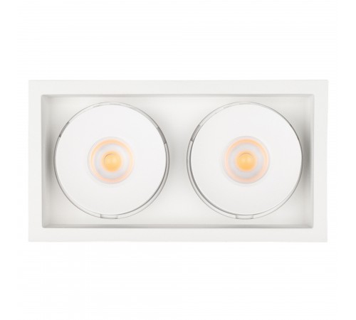 Встраиваемый светильник Arlight 026876 CL-SIMPLE-S148x80-2x9W Warm3000 (WH, 45 deg)