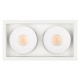 Встраиваемый светильник Arlight 026876 CL-SIMPLE-S148x80-2x9W Warm3000 (WH, 45 deg)