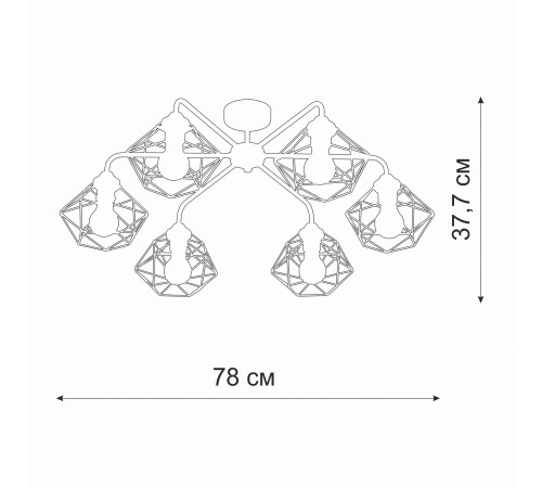 Потолочная люстра Vitaluce V42580-1/6PL V42580