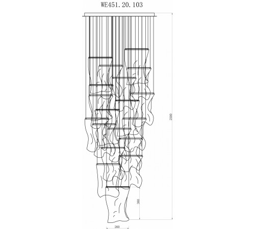 Подвесная люстра Wertmark WE451.20.103 Hanna