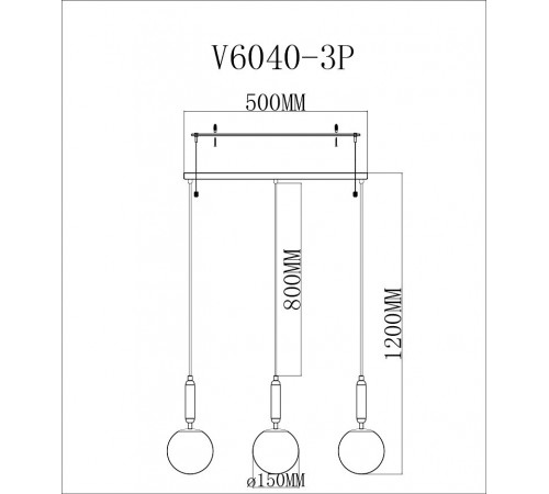 Подвесной светильник Moderli V6040-3P Scrumbel
