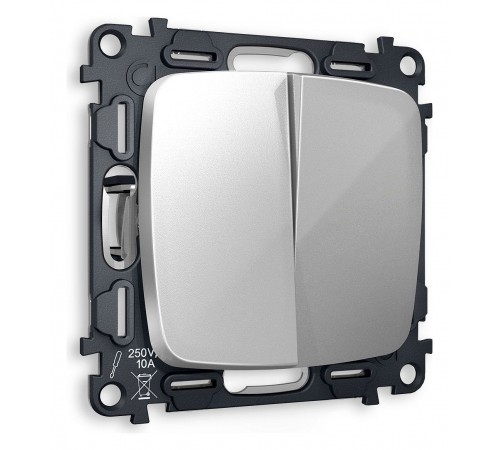 Выключатель двухклавишный без рамки Ambrella Volt MO403010 Quant