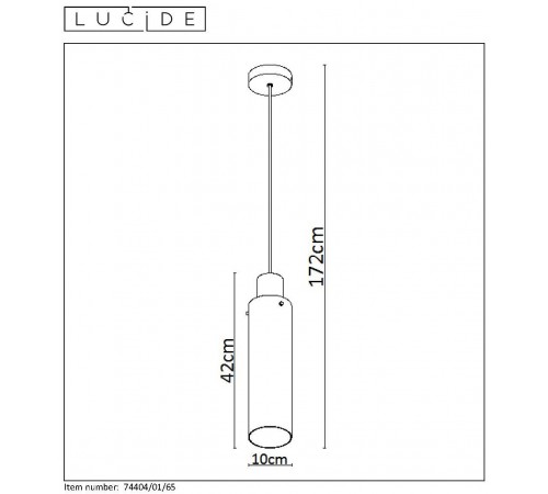 Подвесной светильник Lucide 74404/01/65 Orlando