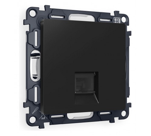 Розетка Ethernet RJ-45 и со шторками, без рамки Ambrella Volt MA812010 Quant