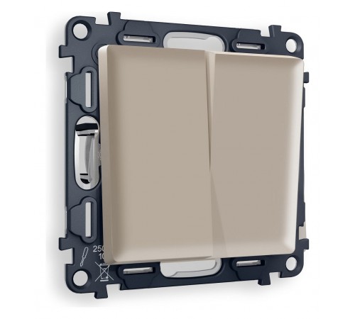 Выключатель проходной двухклавишный Ambrella Volt MA363020 Quant