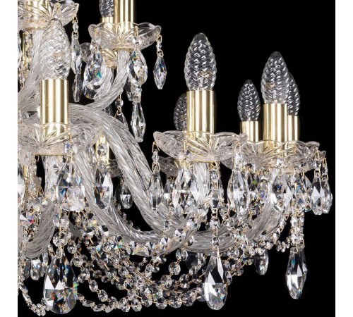 Подвесная люстра Bohemia Ivele Crystal 1402/16+8/360/G 1402