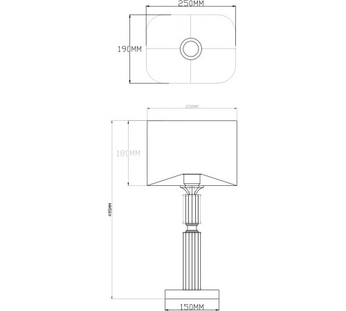 Настольная лампа декоративная Moderli V2621-1T Katar