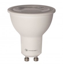 Лампа светодиодная диммируемая Наносвет GU10 6W 4000K прозрачная LH-MR16-D-8/GU10/840 L243