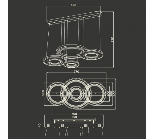 Подвесной светильник Ambrella Light FA4325 FA
