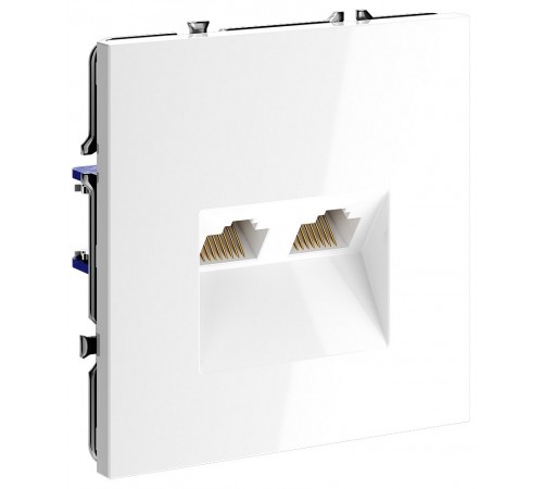 Розетка двойная Ethernet RJ-45 без рамки Voltum VLS060201 S70