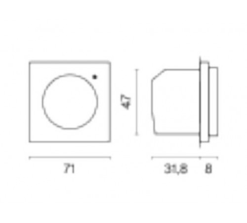 Терморегулятор электромеханический для теплого пола без рамки Voltum VLS070102 S70