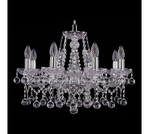 Подвесная люстра Bohemia Ivele Crystal 1413/8/200/Ni/Balls 1413