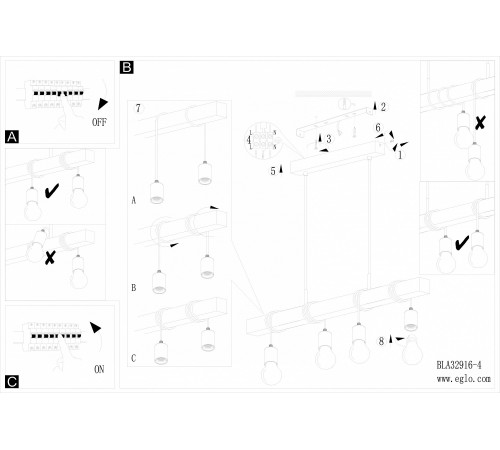 Подвесной светильник Eglo 32916 Townshend