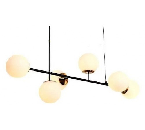 Подвесная люстра iLamp 9136P/6 BK-WH Golden