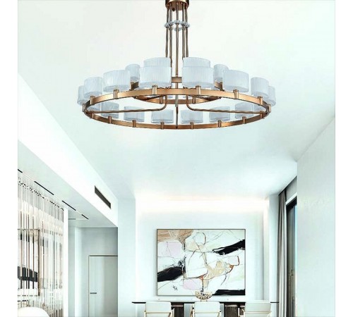 Люстра на штанге Newport 4338+16/C gold 4330