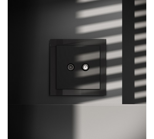 ТВ-розетка и SAT-розетка оконечная без рамки Voltum VLS060408 S70