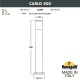 Наземный низкий светильник Fumagalli DR1.575.000.LXU1L Carlo