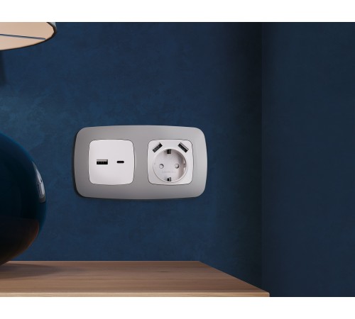 Рамка на 1 пост Ambrella Volt OF140501 Ecta