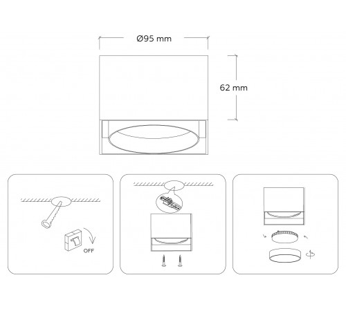 Накладной светильник Ambrella Light TN70866 TN