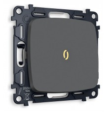 Выключатель одноклавишный с подсветкой без рамки Ambrella Volt MO902010 Quant
