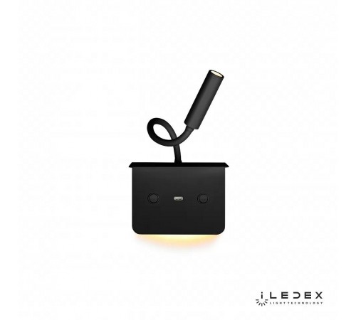 Бра с полкой iLedex 7031C BK Support