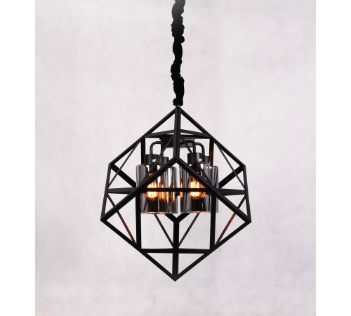 Подвесная люстра LUMINA DECO LDP 11339-4 BK Brutte