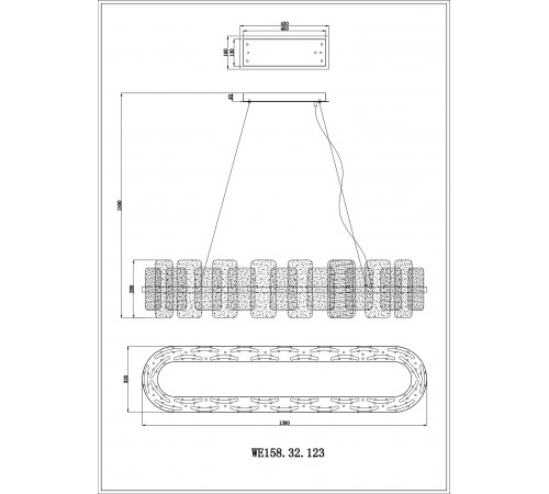 Подвесной светильник Wertmark WE158.32.123 Nelly