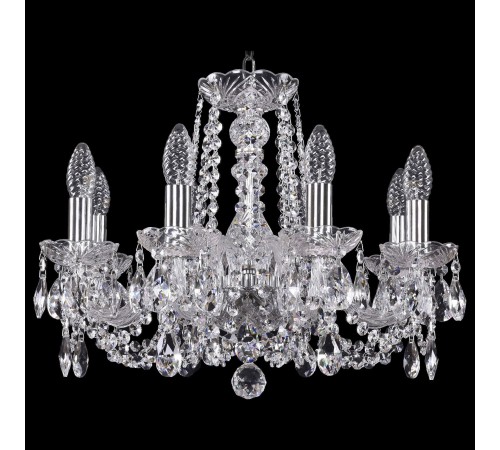 Подвесная люстра Bohemia Ivele Crystal 1402/8/160/Ni 1402
