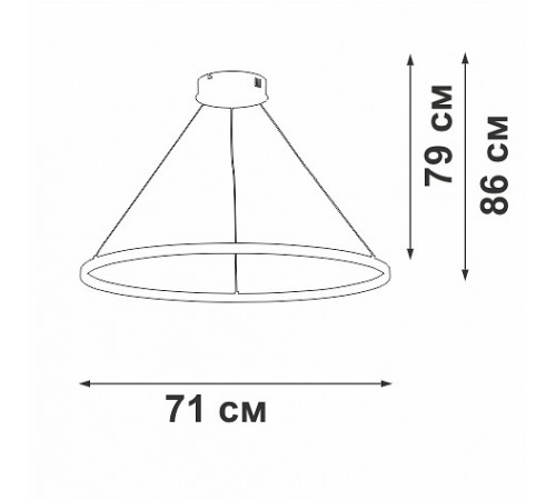 Подвесной светильник Vitaluce V2516DT-1/1S V2516DT